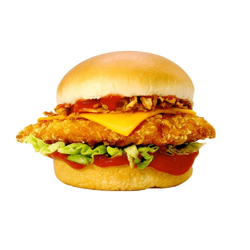 Cheesy Chickenburger (halal)