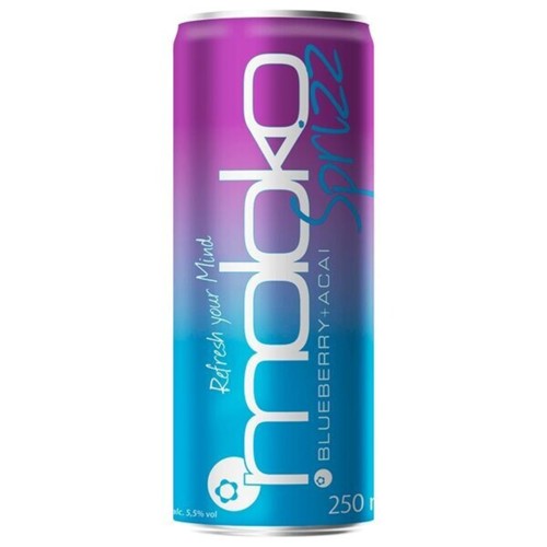 Moloko Sprizz Blueberry und Acai 0.25l (EINWEG)