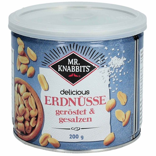 Mr Knabbits Delicious Erdnüsse geröstet & gesalzen 200g