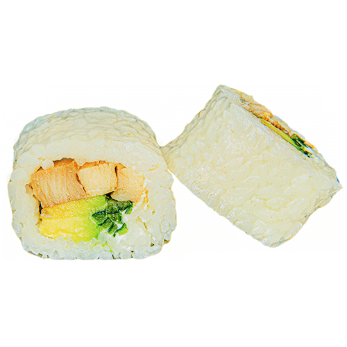 Rocket Teriyaki Hähnchen Summer Roll Reis