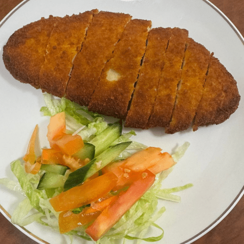 Hähnchenschnitzel Schnitte