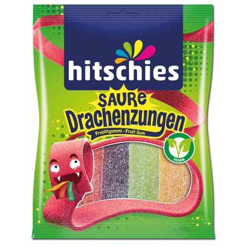 Hitschler Saure Drachenzungen Fruchtgummi 125g