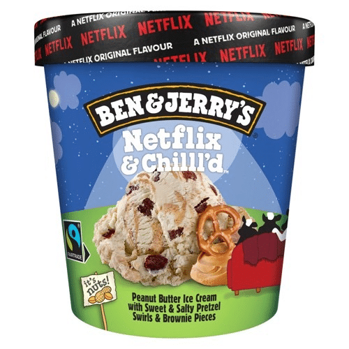 Ben & Jerrys Netflix & Chilld Eis Becher 0.465l