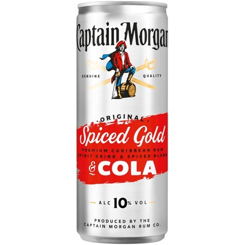 Captain Morgan Spiced Gold & Cola 0.25l (Einweg)