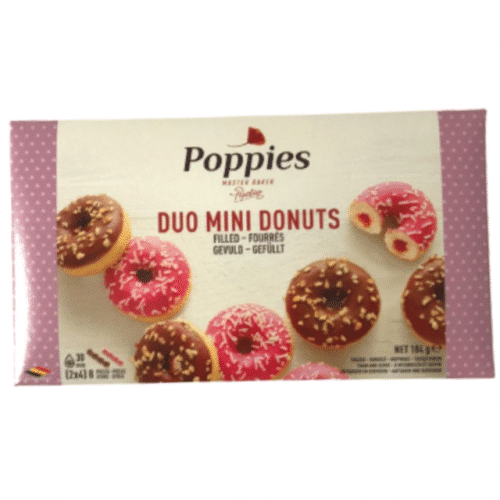 Poppies Duo Mini Donuts, 8 Stück, 184g