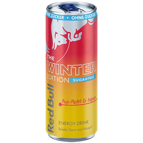 Red Bull Winter Edition 2025 Sugarfree Fuji-Apfel & Ingwer