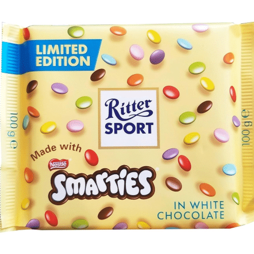 Ritter Sport Smarties Weisse Schokolade Tafel 100g