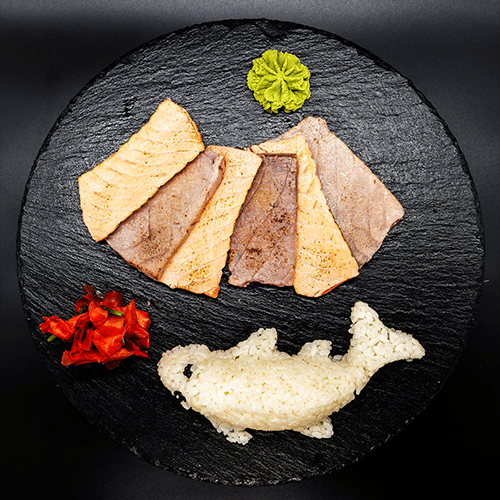Flamed Sashimi Mix (klein, 6 Stück)