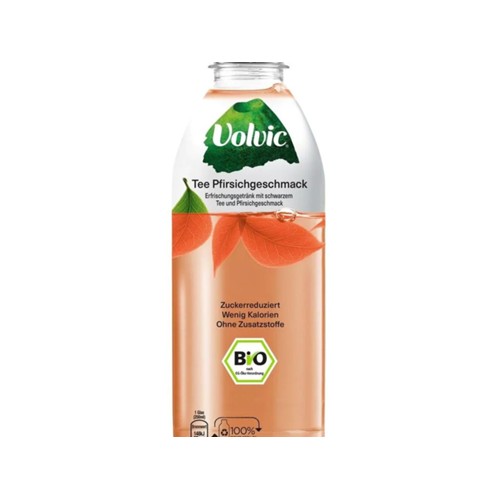 Bio Volvic Schwarztee Pfirsichgeschmack 0,75l
