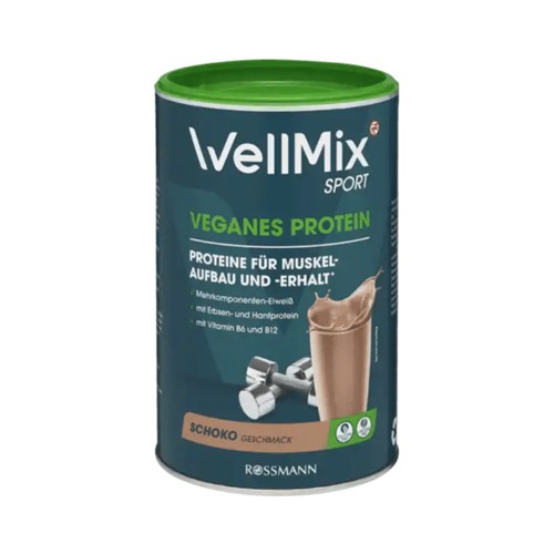 Wellmix Sport Veganes Protein Schoko Geschmack 300g