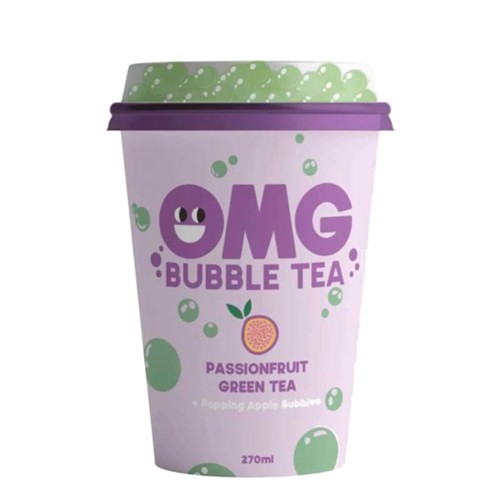 Omg Bubble Tea Passion Fruit 0.27l