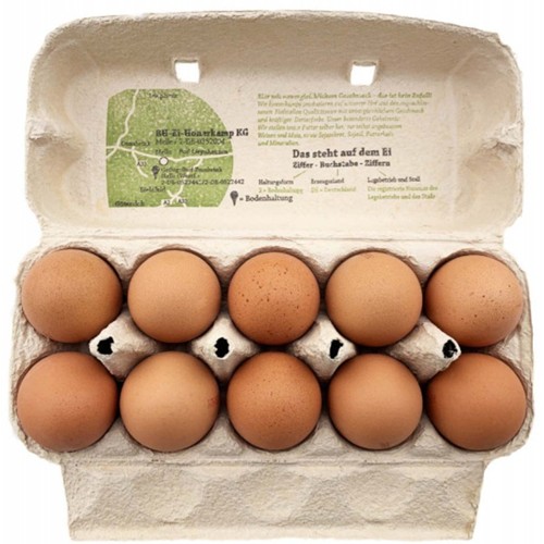 Aro Eier Gr M/L Weiß/Braun Bodenhaltung 10Stk 600g
