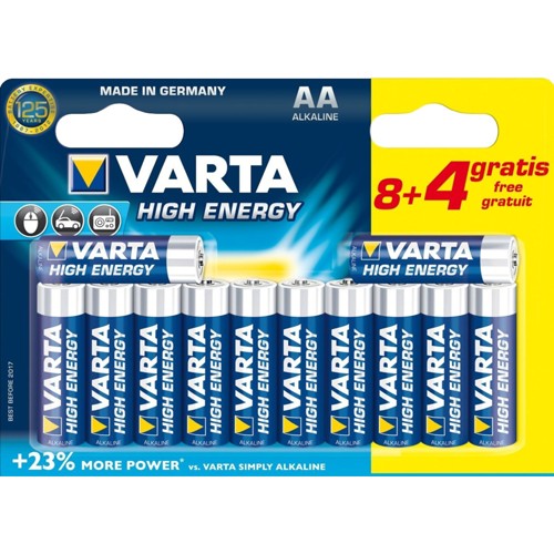 Varta Alkaline Batterie Longlife Power Mignon AA  300g