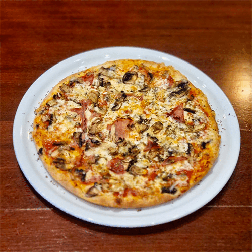 Pizza Prosciutto e Funghi