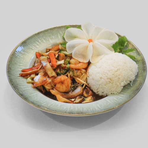 Garnelen Kung Bao (scharf)