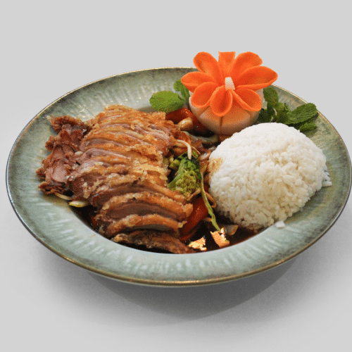 Knusprige Ente Kung Bao (scharf)