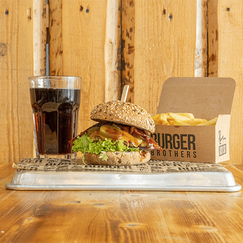 Hotbbq-Bacon Burger - Menü