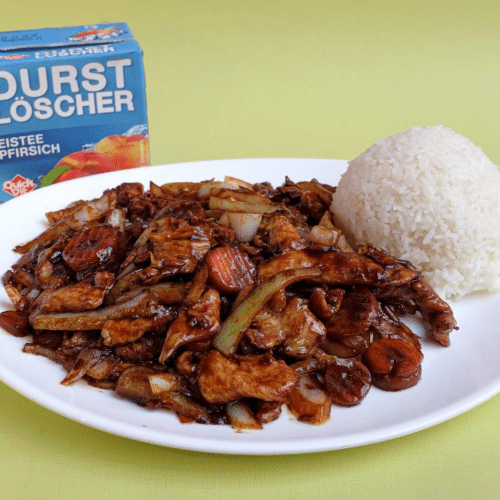 Schweinefleisch Zwiebeln