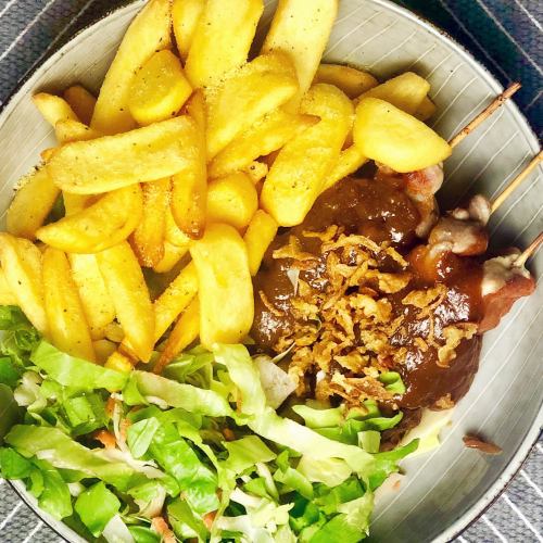 Hähnchen-Saté Teller