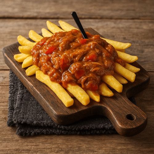 Pommes Frites Gulasch