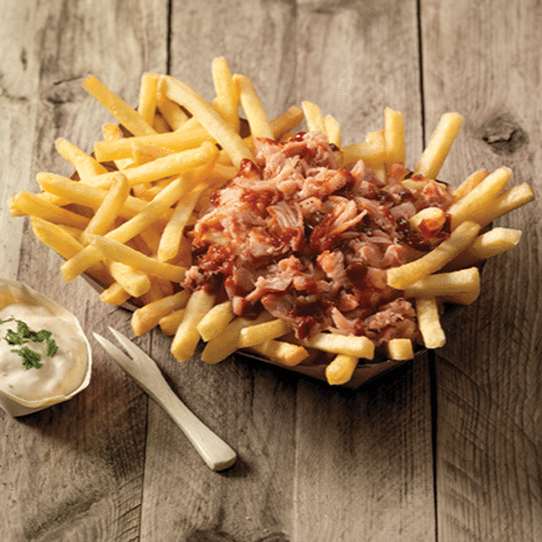 Pommes Frites Pulled Chicken