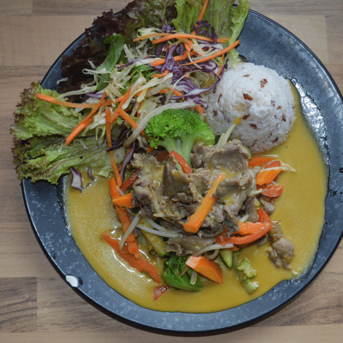 Hühnerfleisch - Curry-Sauce