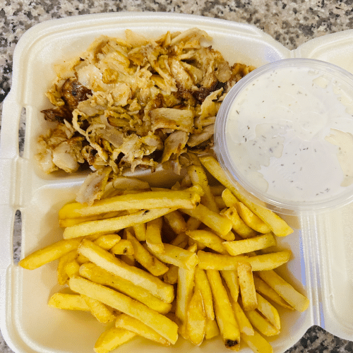 Döner Box mit Pommes Frites