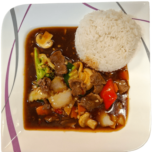 Chili-Knoblauch mit Rindfleisch