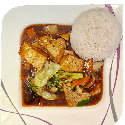 Chili-Knoblauch mit Tofu