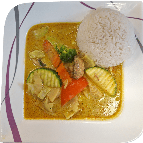 Gelbes Curry mit Gemüse