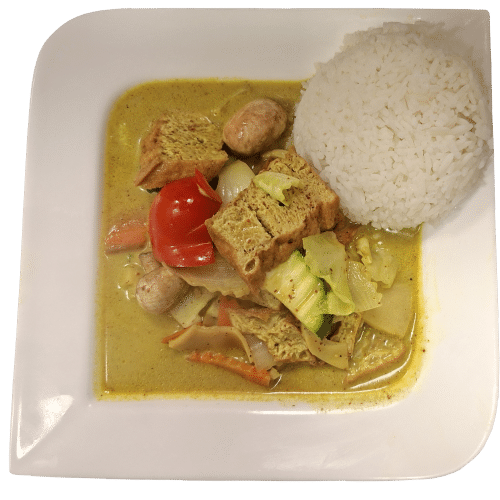 Gelbes Curry mit Tofu