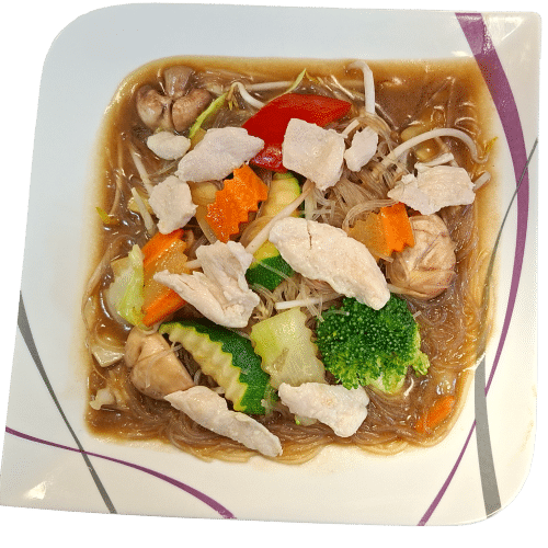 Glasnudeln mit Hühnerfleisch