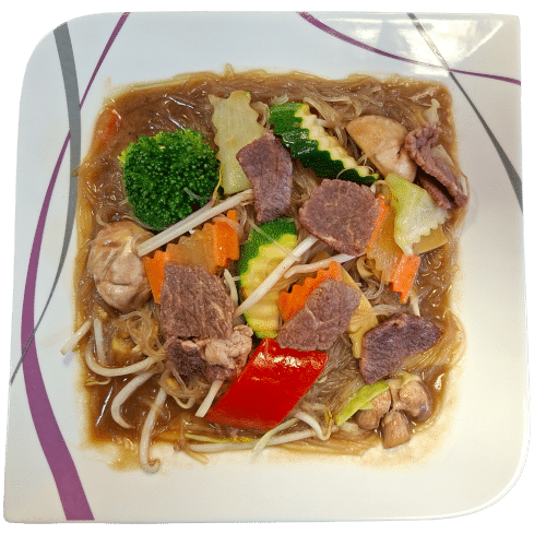 Glasnudeln mit Rindfleisch