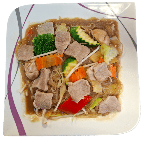 Glasnudeln mit Schweinefleisch
