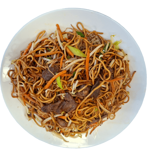 Nudeln mit Rindfleisch