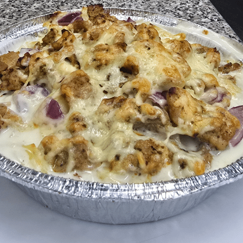 Bandnudeln-Gyros-Zwiebeln