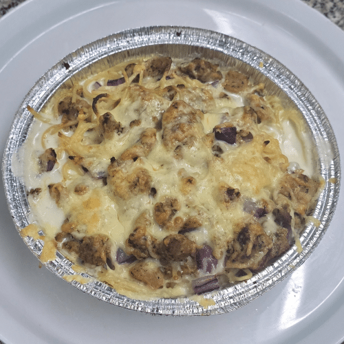 Spaghetti-Gyros-Zwiebeln