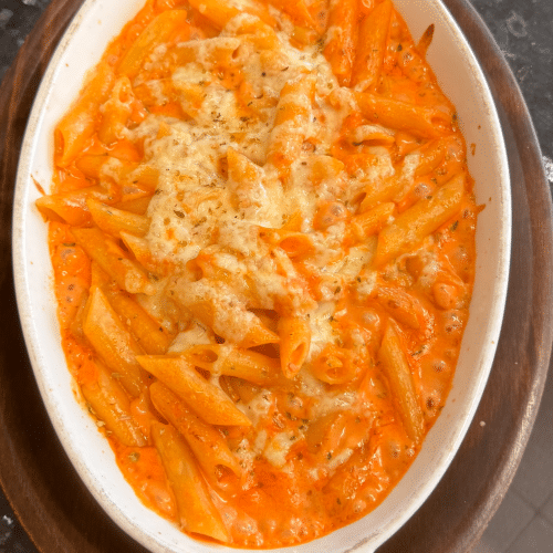 Maccheroni, Schinken, Sahne, Champignons