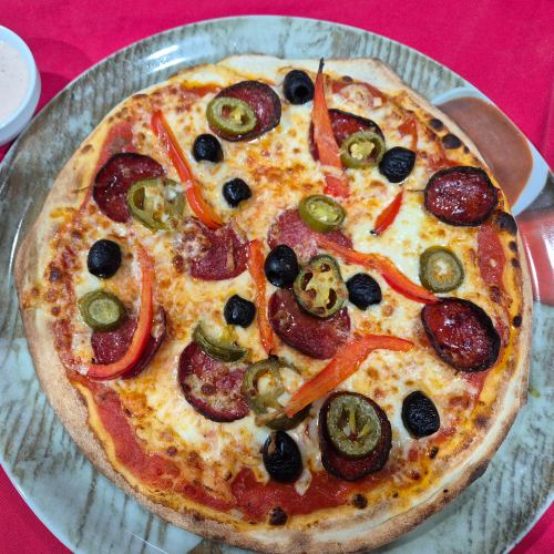 Pizza Diavolo (scharf)