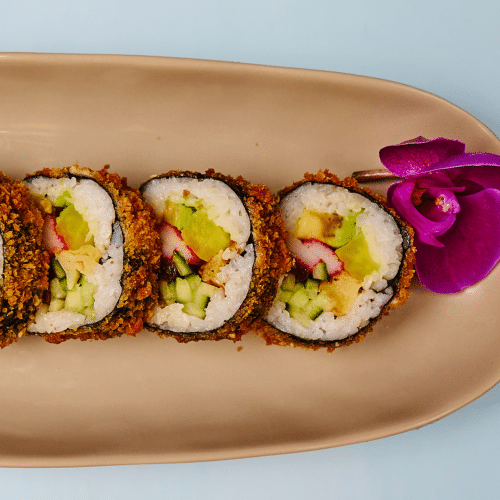 K14. frittiert vegetarische Futomaki (5 Stück)