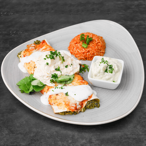 Enchiladas - Spinat-Schafskäse