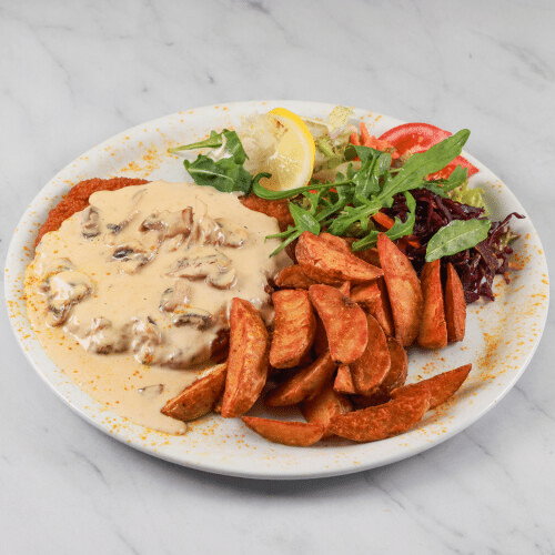 Champignon-Rahm-Schnitzel