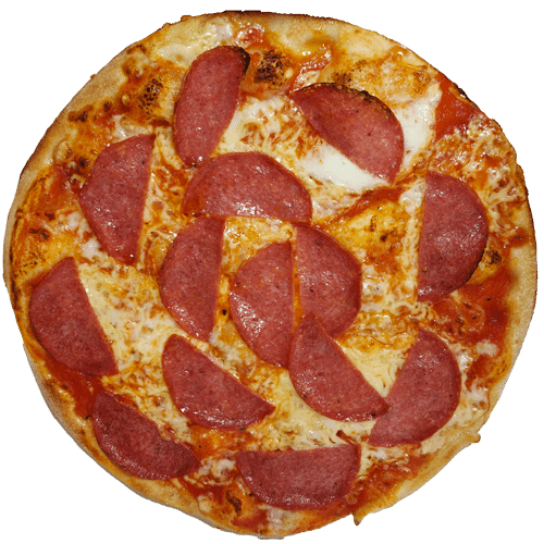 Pizza mit Salami