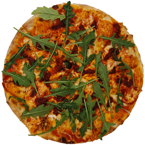 Pizza Nduja mit Rucola 30cm.