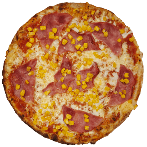 Pizza Prosciutto mit Mais