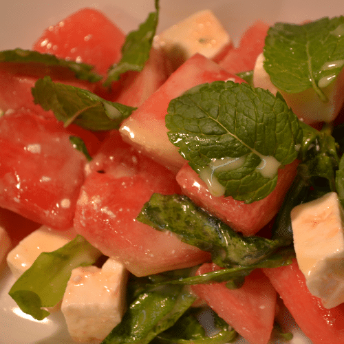 Melonen Feta Salat