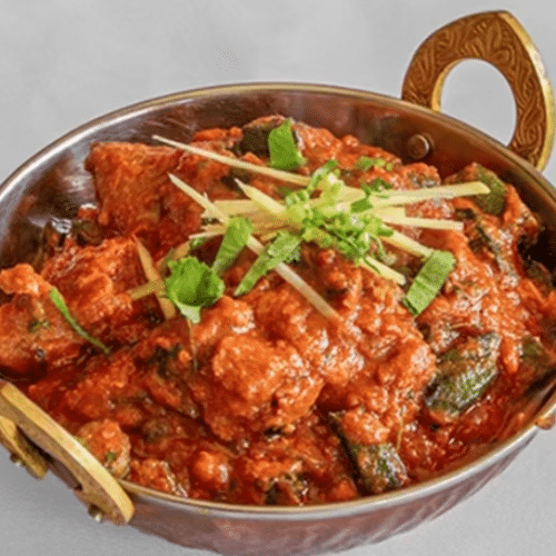 Bhindi Goscht (mittelscharf)