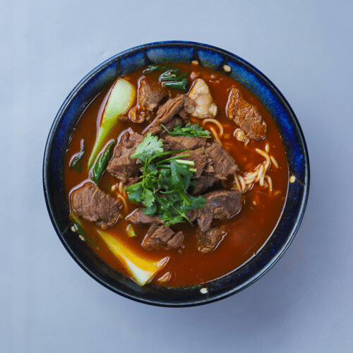 Nudelsuppe mit Rinderschmorbraten