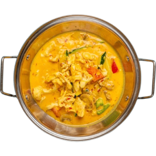 Kokoshähnchen mit Mandeln und Safran