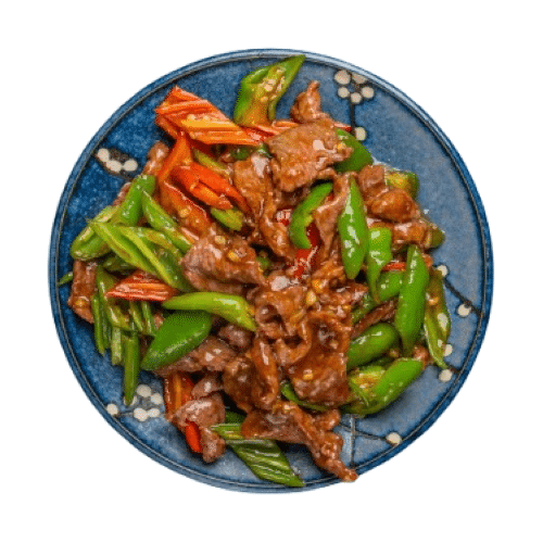 Doppelgekochtes Schweinefleisch mit Spitzkohl (pikant)